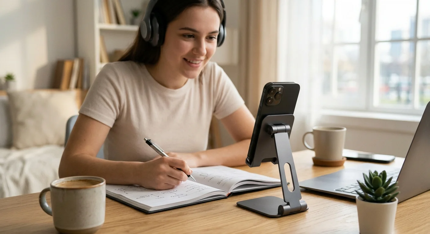 How a Phone Stand Improves Online Learning